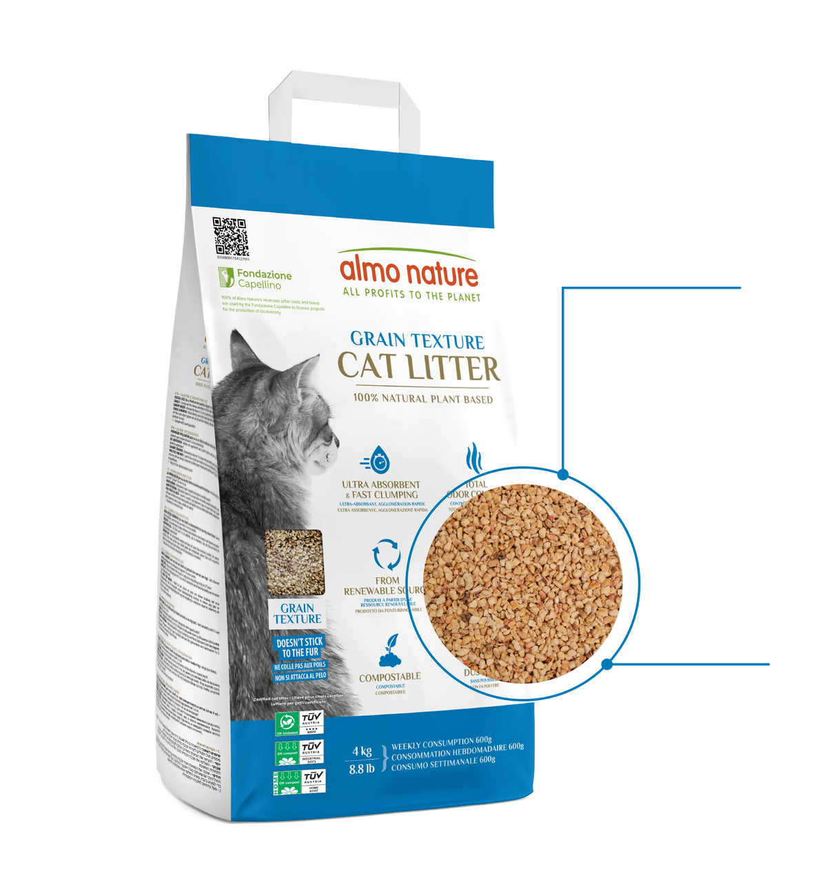 Almo Nature kattenbakvulling Grain Texture | 4kg