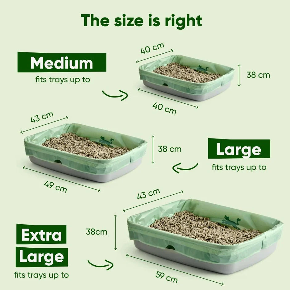 Beco Cat Litter Liner kattenbakzakken 8 stuks - 3 formaten