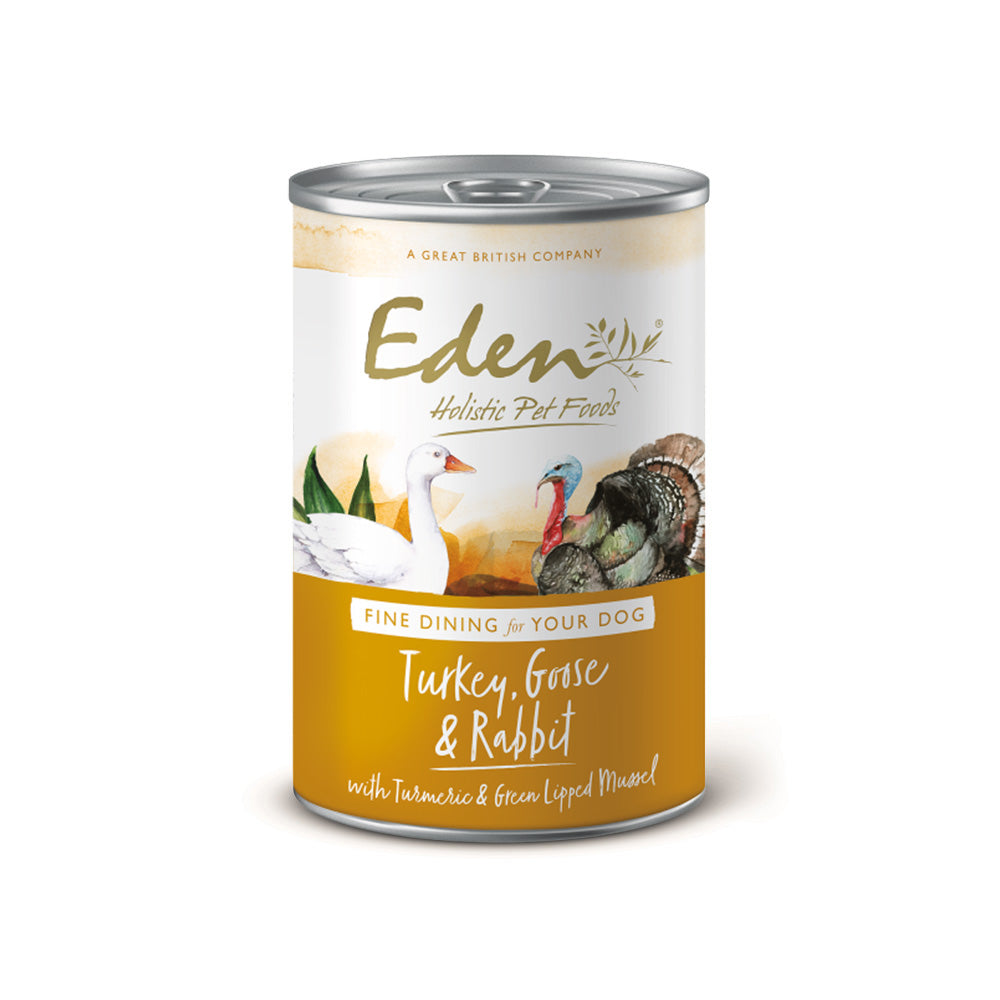 Eden Dog Gourmet Kalkoen, gans en konijn natvoer ~ pre-order ~