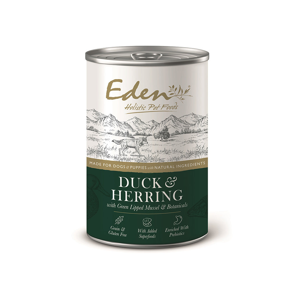 Eden Dog Gourmet Eend en Haring natvoer ~ pre-order ~