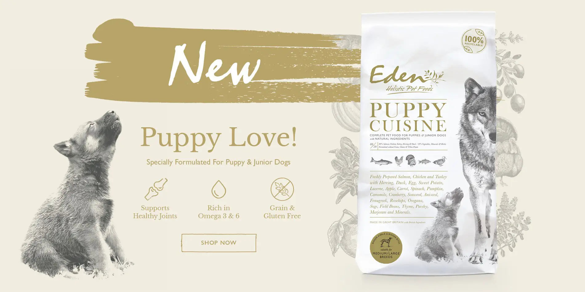 Eden Puppy Cousine krokante puppybrok ~ pre-order ~