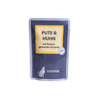 Escapure Kat natvoer pouch Kalkoen en Kip | 100gr ~ pre-order ~
