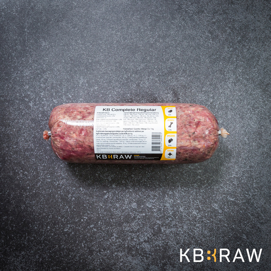 KB Raw Complete Regular 1kg - diepvries