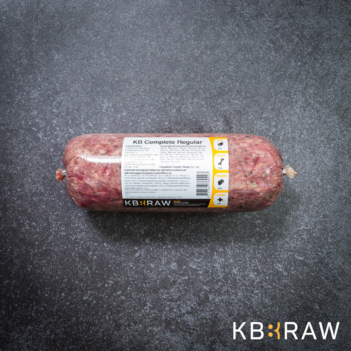 KB Raw Complete Regular 1kg - diepvries